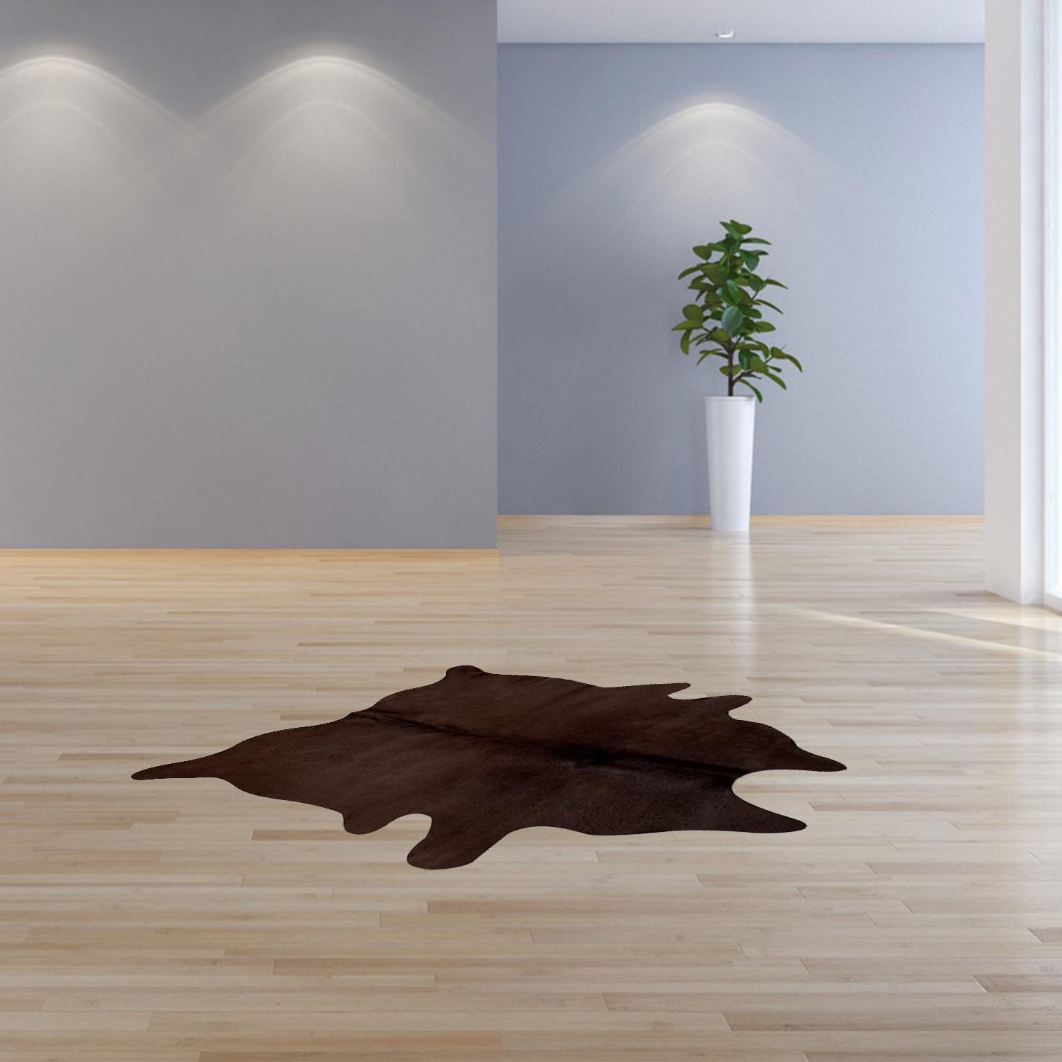 5′ X 7′ Chocolate Cowhide Area Rug