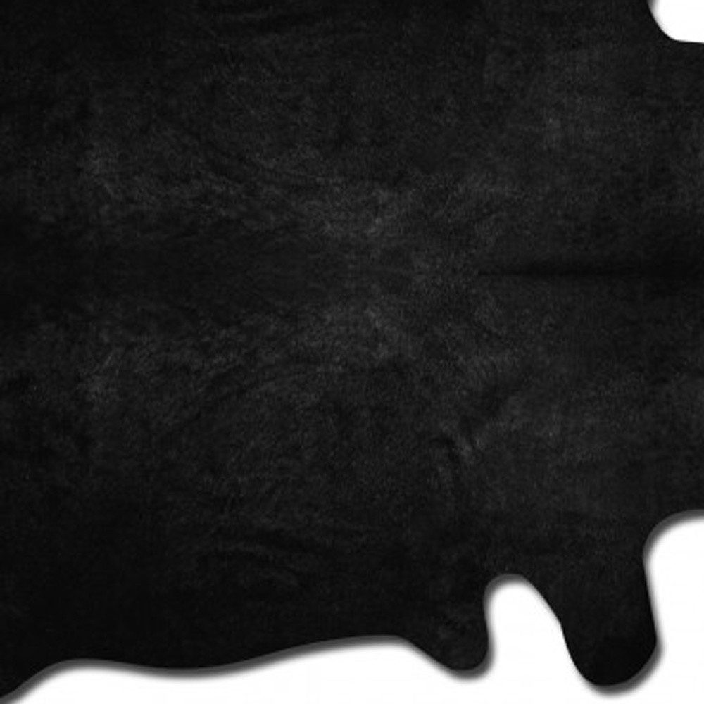 5′ X 7′ Black Cowhide Area Rug
