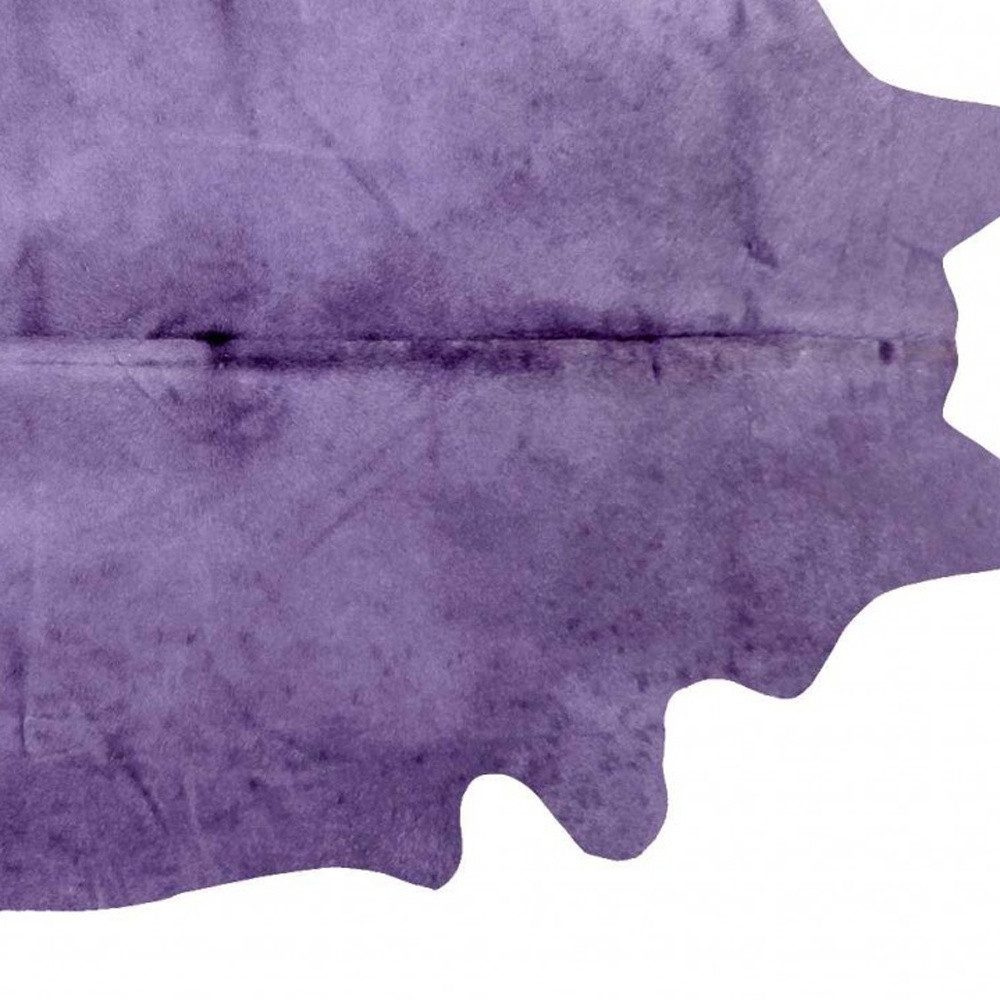 5′ X 7′ Purple Cowhide Hand Tufted Area Rug