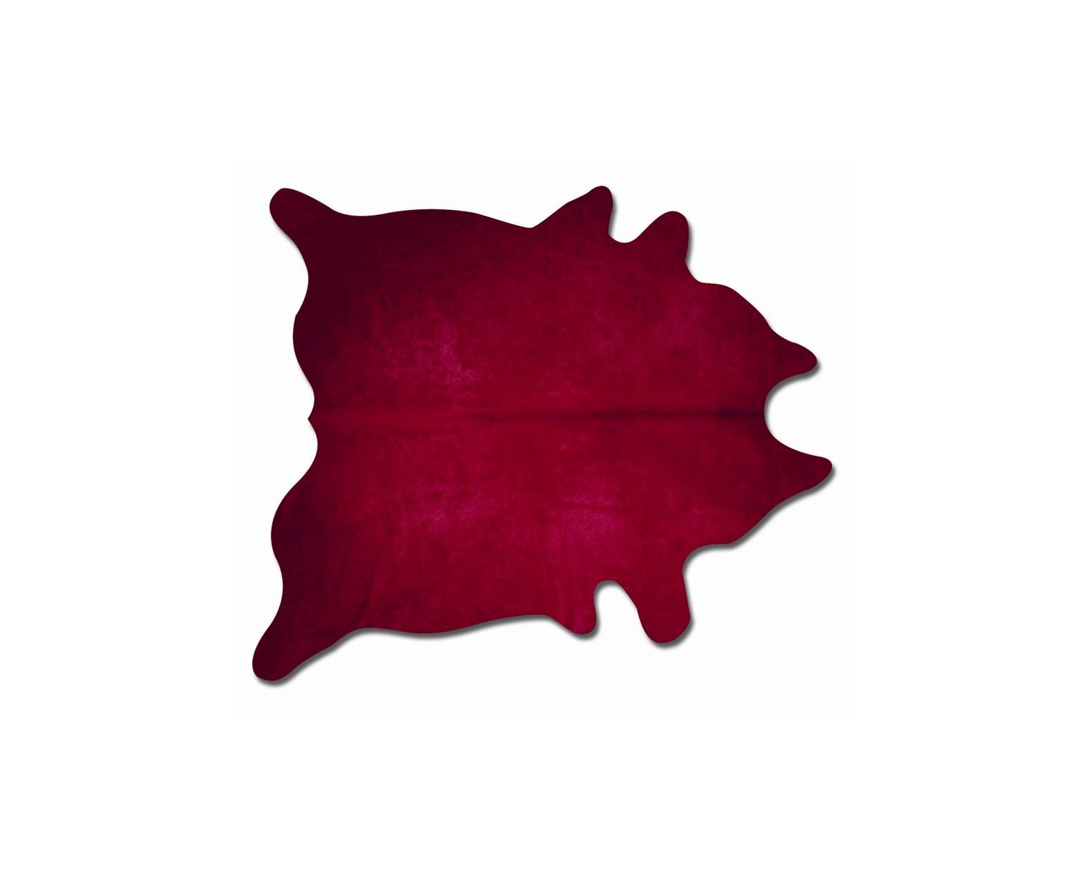 5′ X 7′ Burgundy Cowhide Area Rug