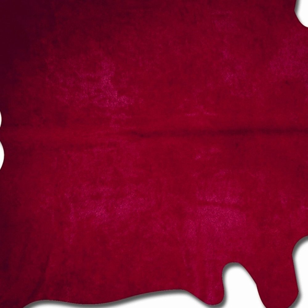 5′ X 7′ Burgundy Cowhide Area Rug