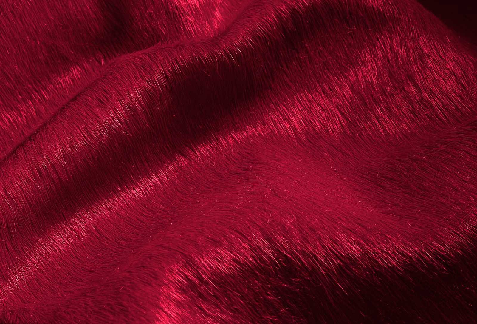 5′ X 7′ Burgundy Cowhide Area Rug