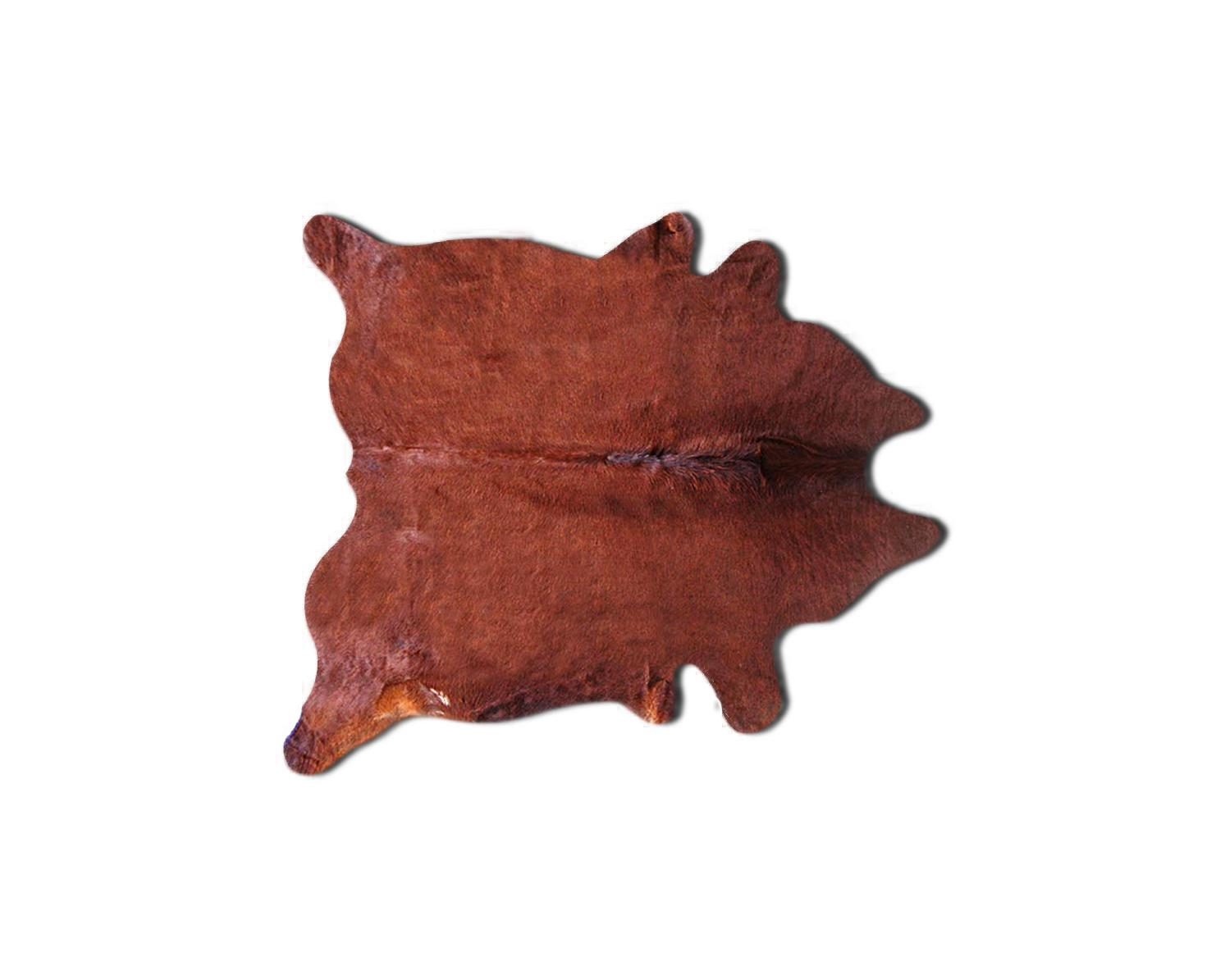 5′ X 7′ Brown Cowhide Print Area Rug