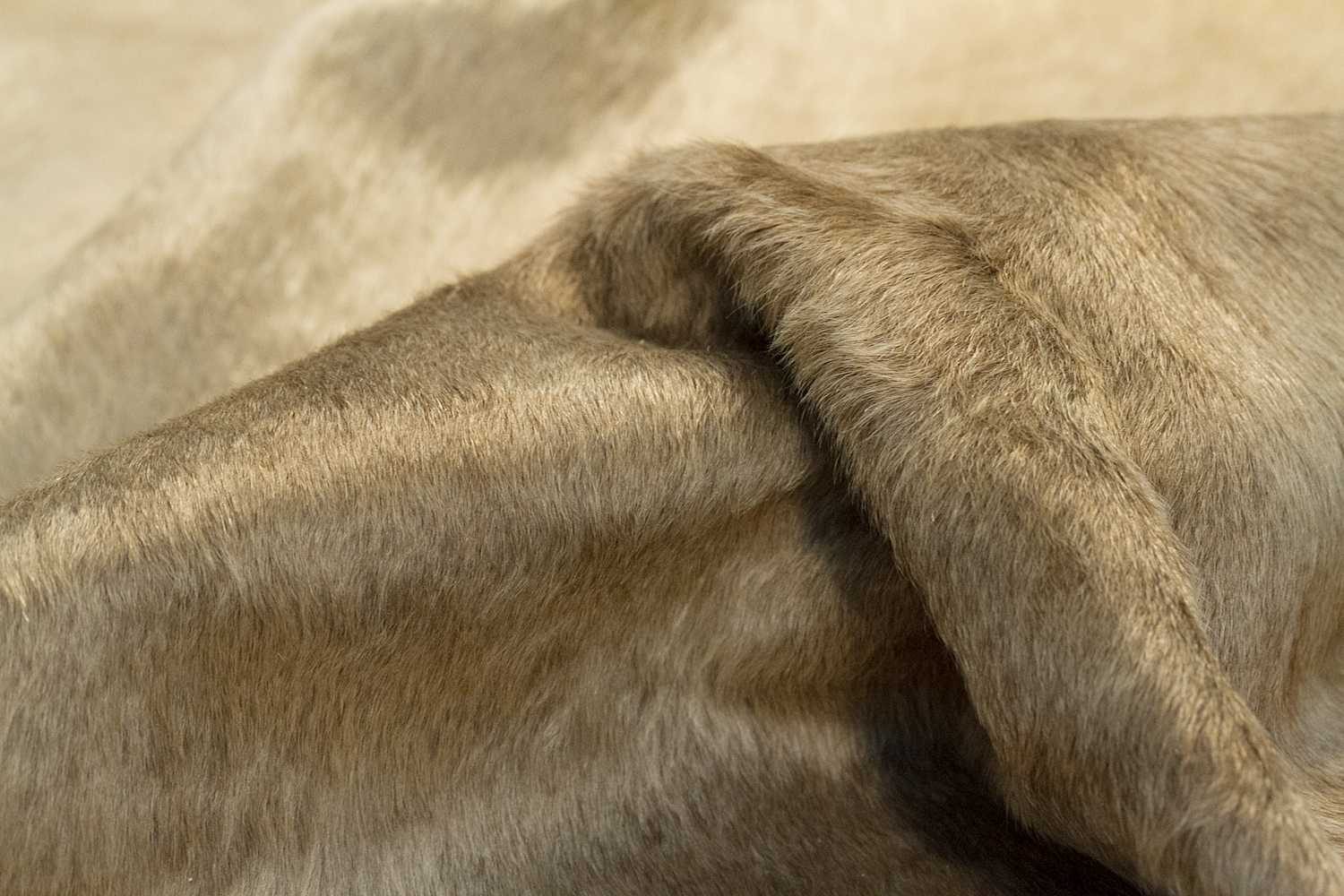 5′ X 7′ Taupe Cowhide Print Area Rug
