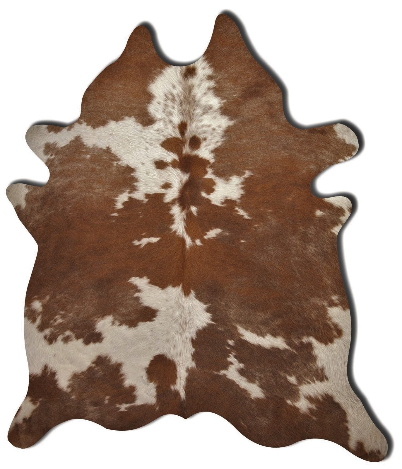 5′ X 7′ Brown And White Cowhide Area Rug II