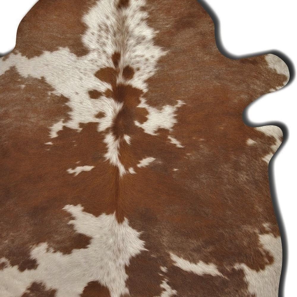 5′ X 7′ Brown And White Cowhide Area Rug II