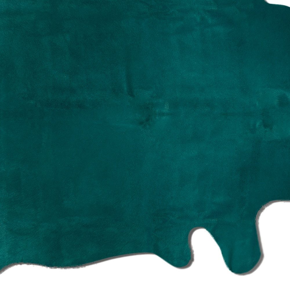 5′ X 7′ Green Cowhide Area Rug