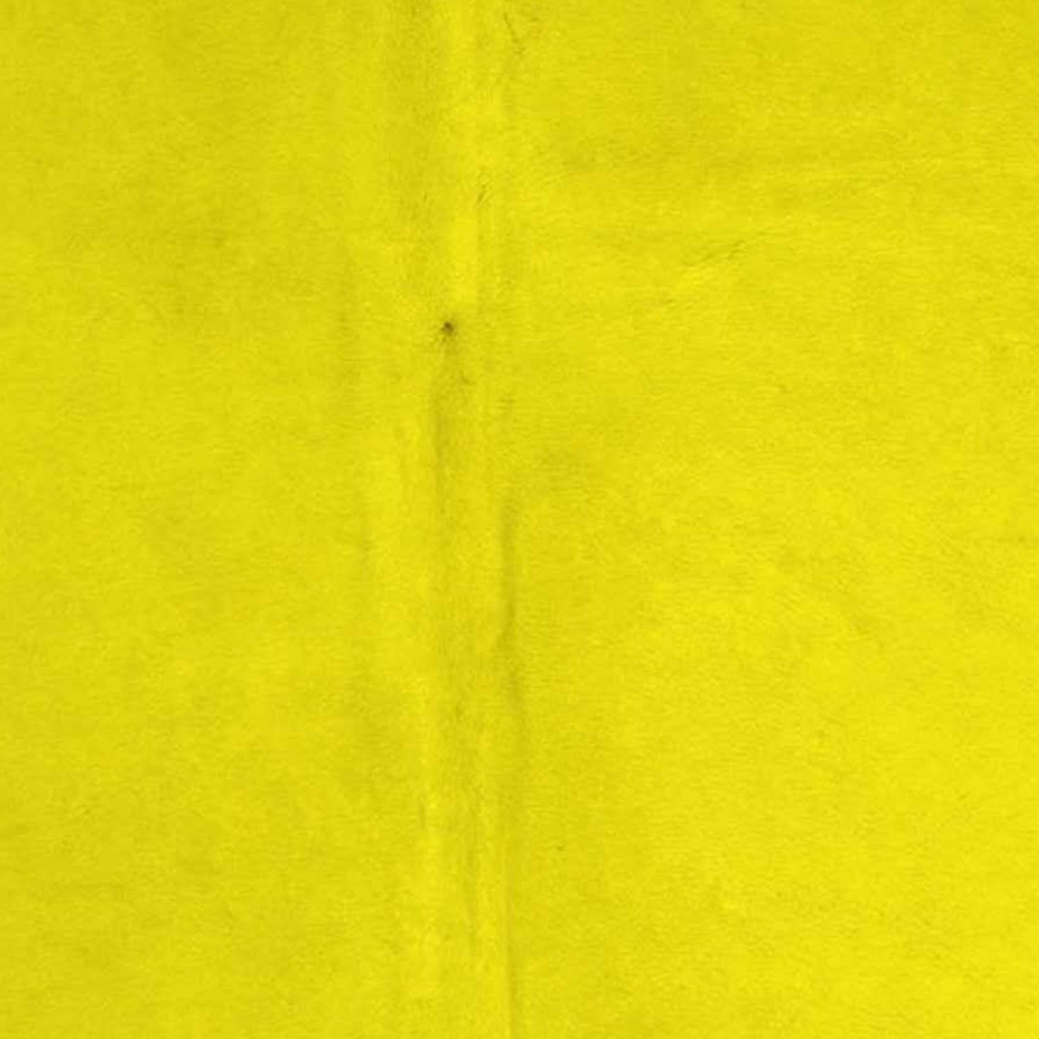 5′ X 7′ Yellow Cowhide Area Rug