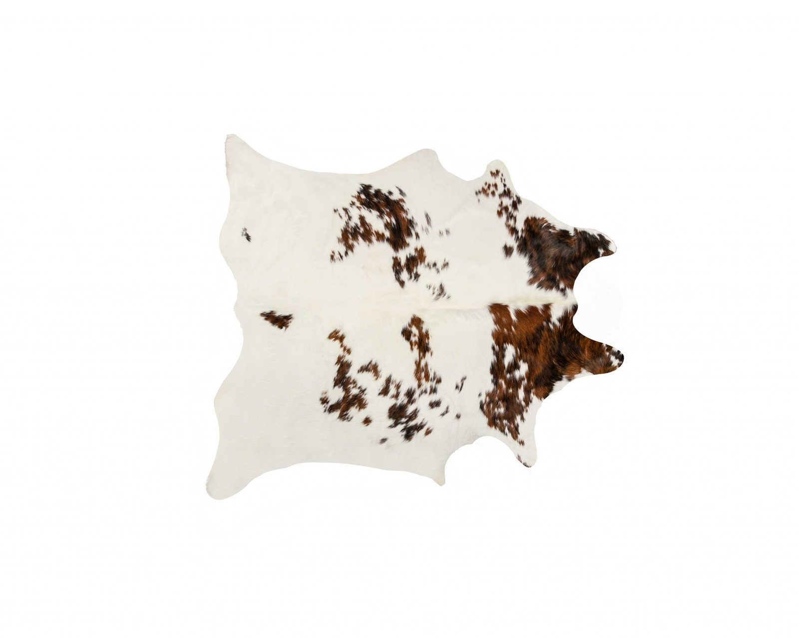 5′ X 7′ Brown And White Cowhide Area Rug