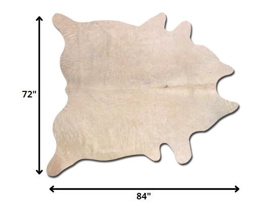 6′ X 7′ Natural Cowhide Area Rug