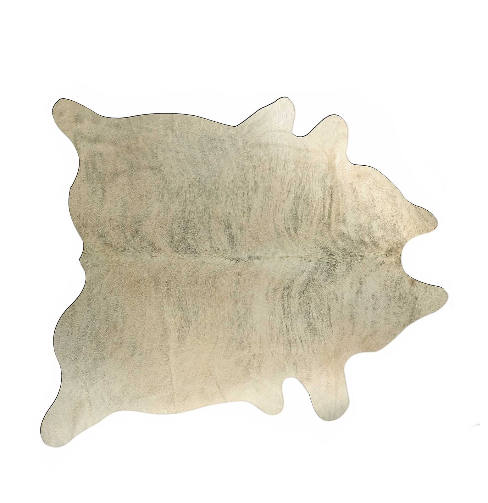 5′ X 7′ Ivory Cowhide Print Area Rug