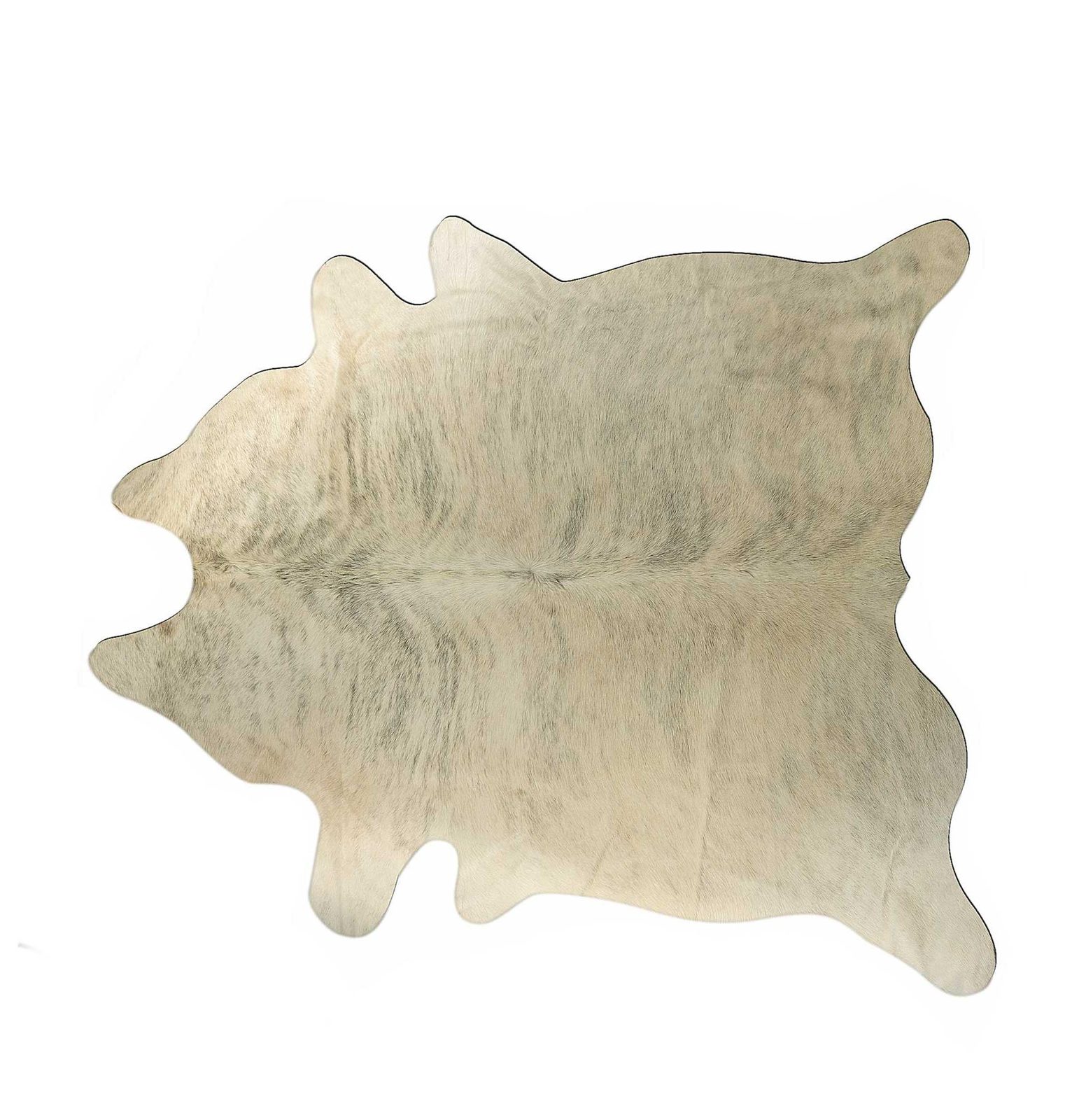 5′ X 7′ Ivory Cowhide Print Area Rug