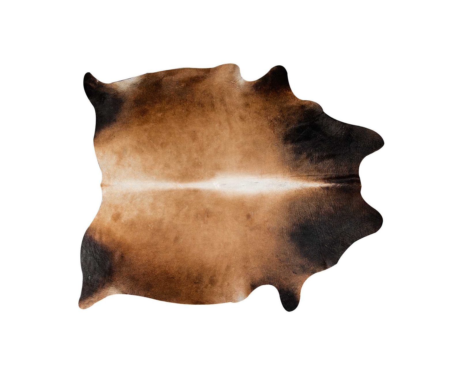 6′ X 7′ Tan Cowhide Print Area Rug