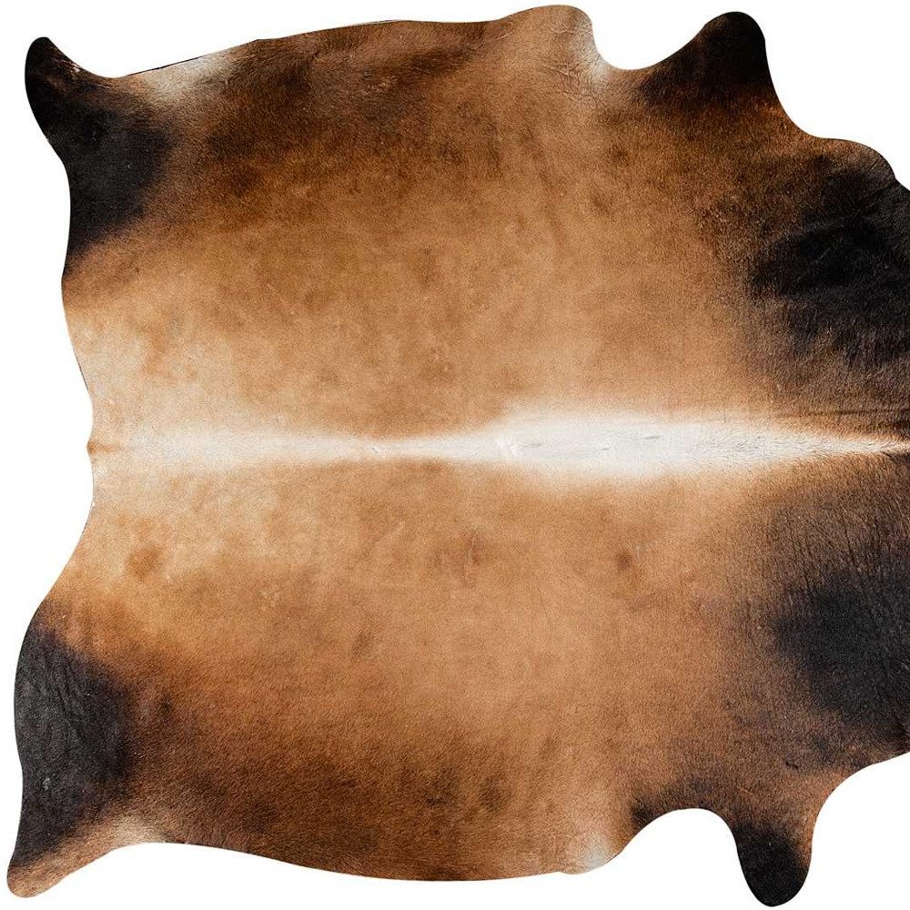 6′ X 7′ Tan Cowhide Print Area Rug