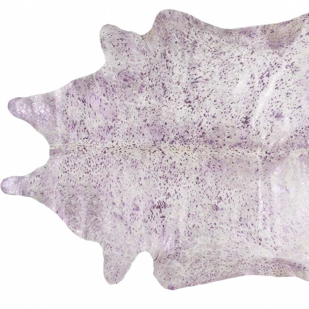 6′ X 7′ Gray Cowhide Print Area Rug II