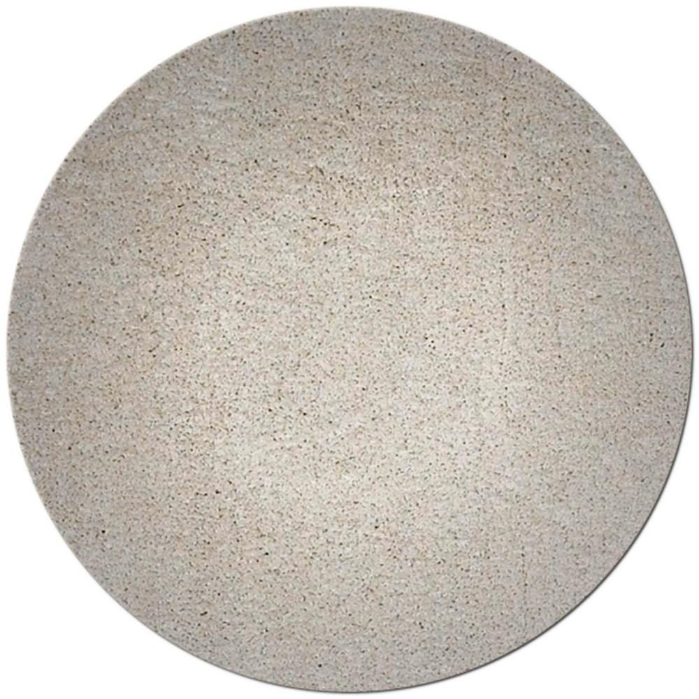 8′ Ivory Hand Woven Round Rug