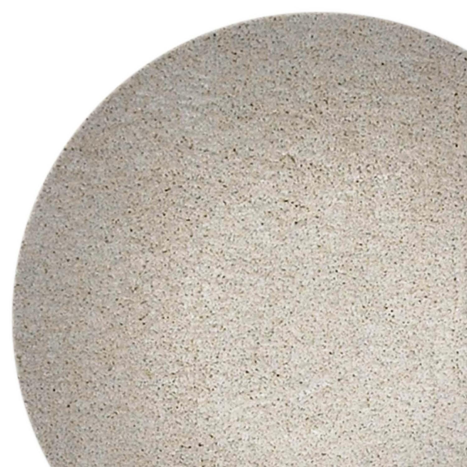 8′ Ivory Hand Woven Round Rug