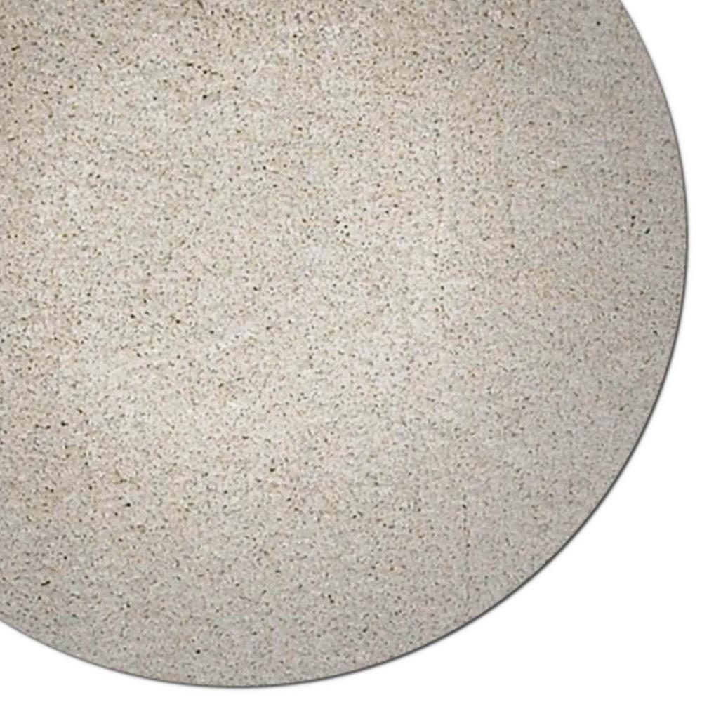 8′ Ivory Hand Woven Round Rug