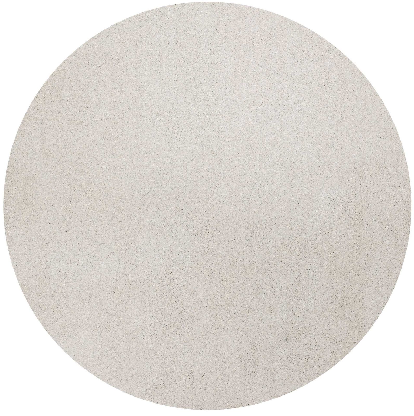 6′ Ivory Shag Round Rug