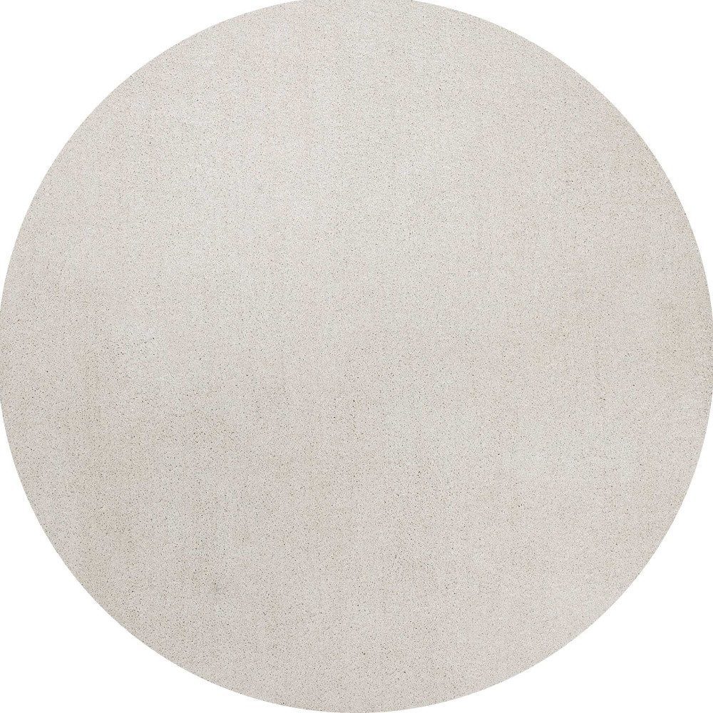6′ Ivory Shag Round Rug