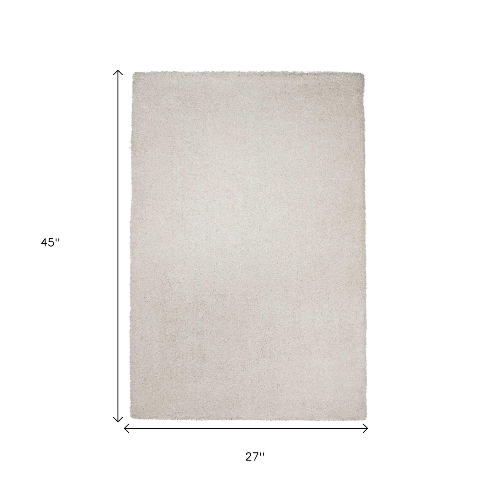 2′ X 4′ Ivory Hand Woven Area Rug