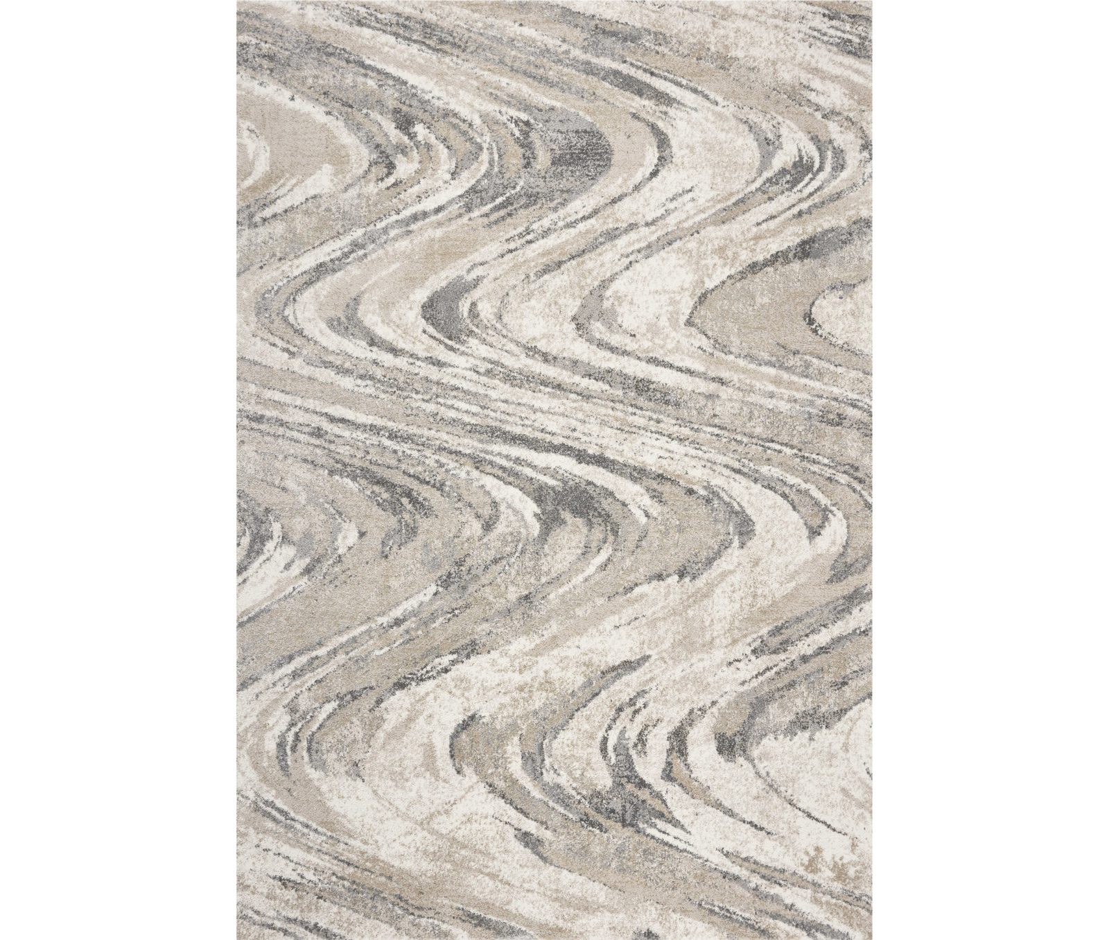 3′ X 5′ Gray And Tan Abstract Area Rug