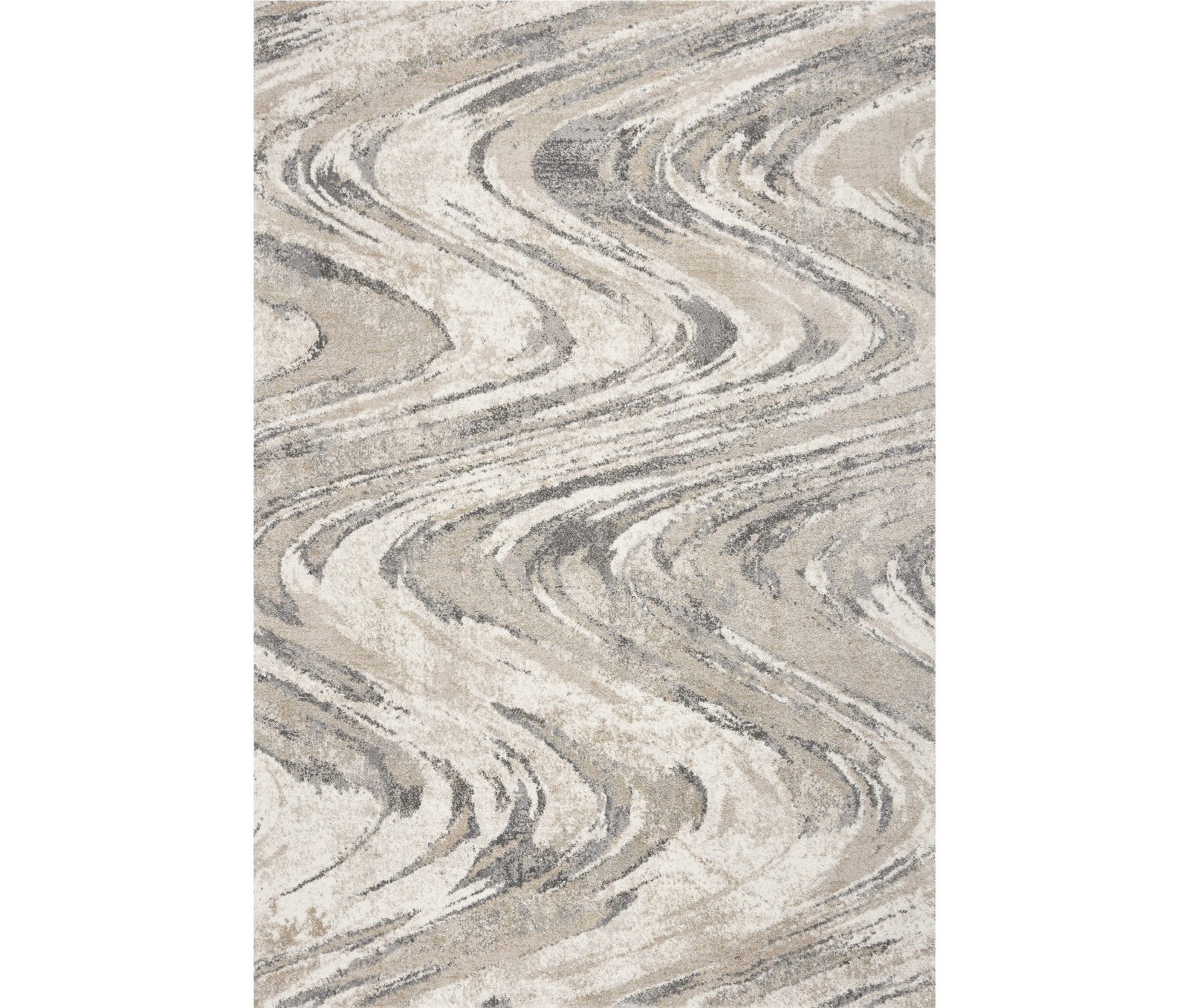 3′ X 5′ Gray And Tan Abstract Area Rug