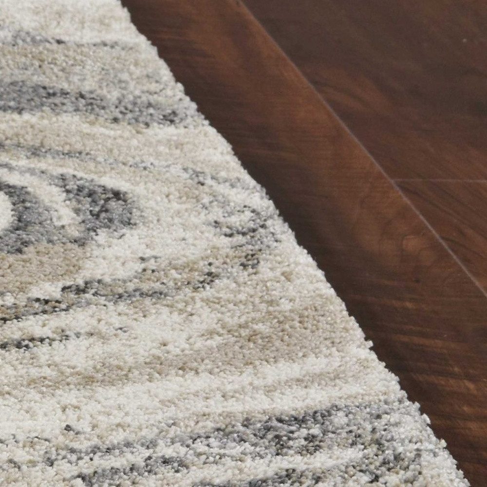 3′ X 5′ Gray And Tan Abstract Area Rug