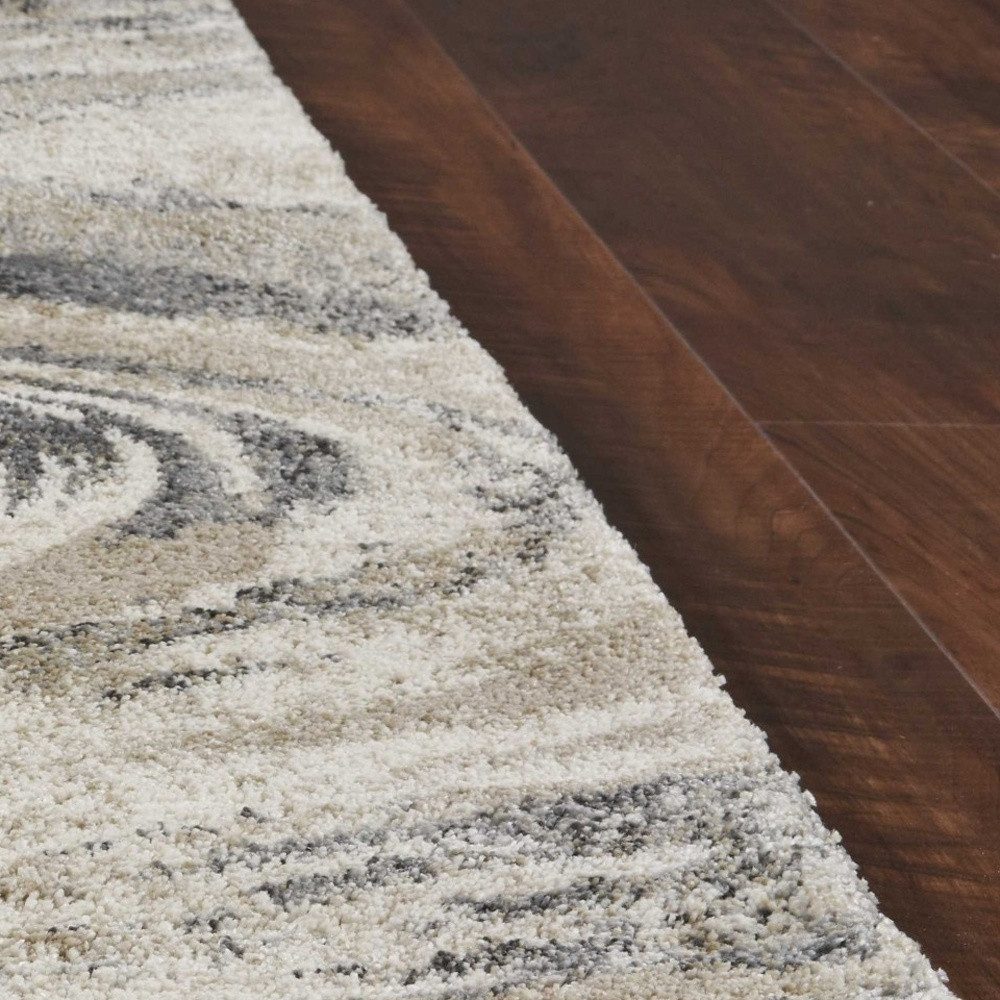 3′ X 5′ Gray And Tan Abstract Area Rug