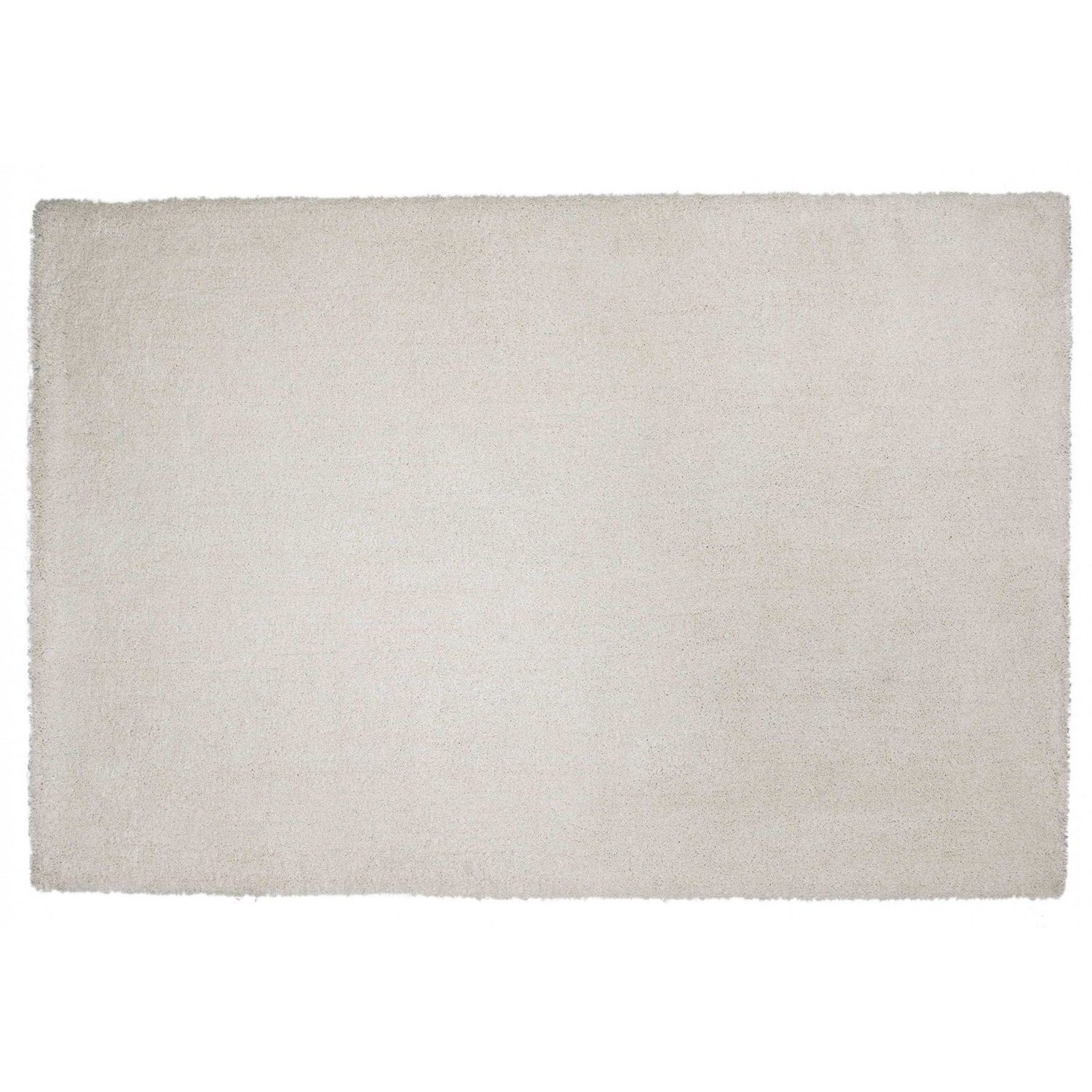 8′ Ivory Shag Hand Woven Runner Rug