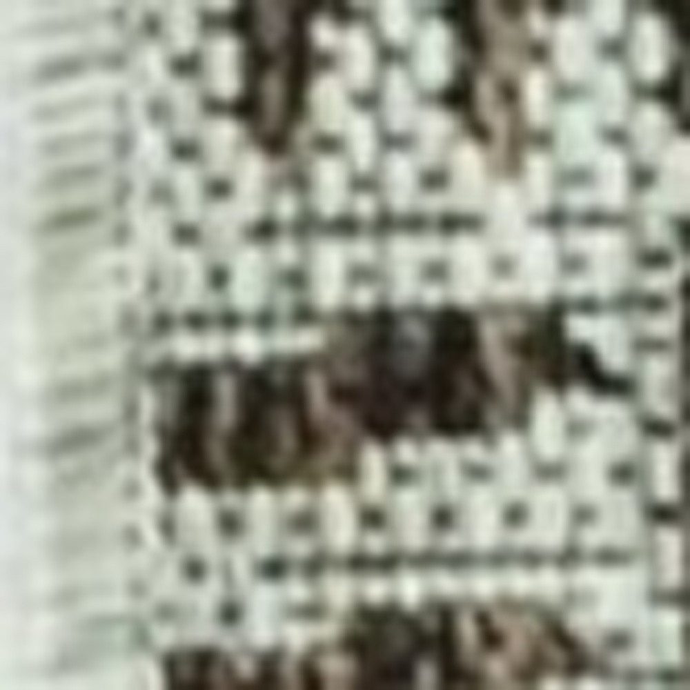 8′ X 11′ Brown And Ivory Geometric Area Rug