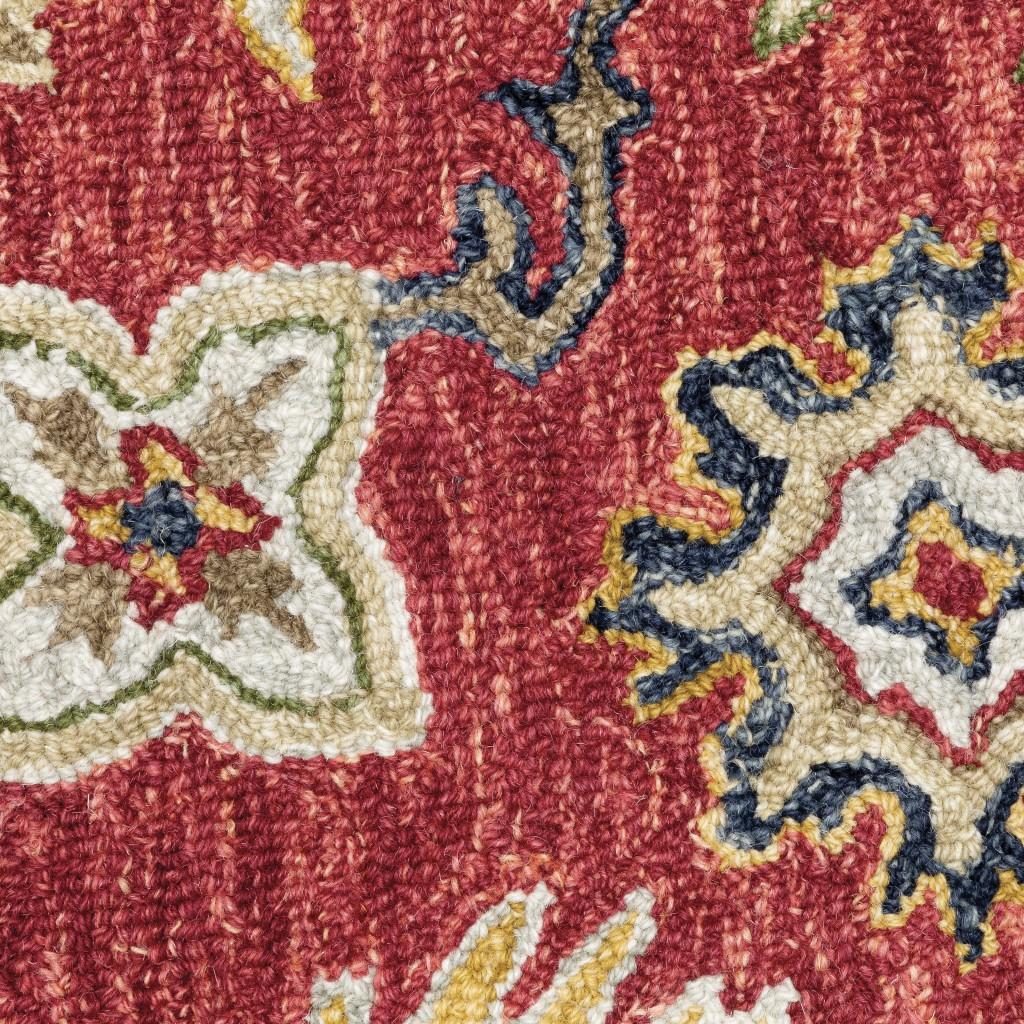 10′ X 13′ Red And Blue Bohemian Area Rug