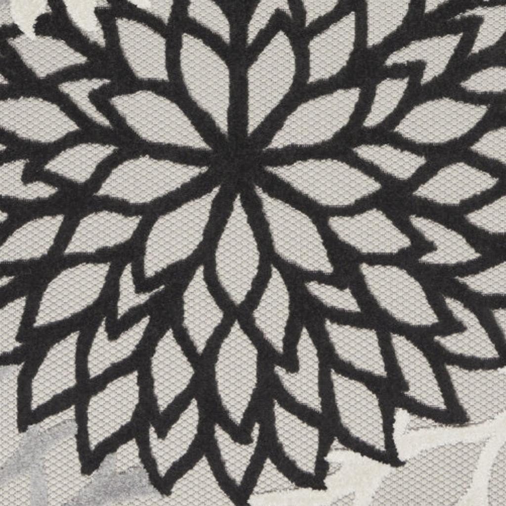 4′ X 6′ Black And White Indoor Outdoor Area Rug