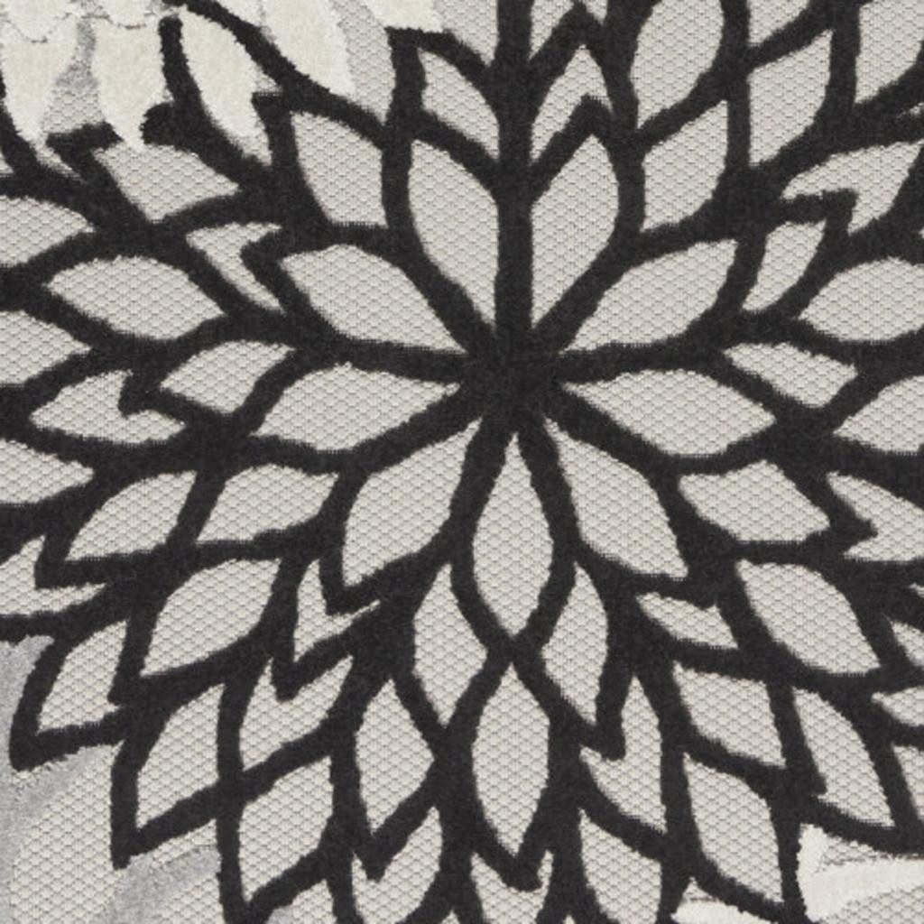 6′ X 9′ Black And White Indoor Outdoor Area Rug