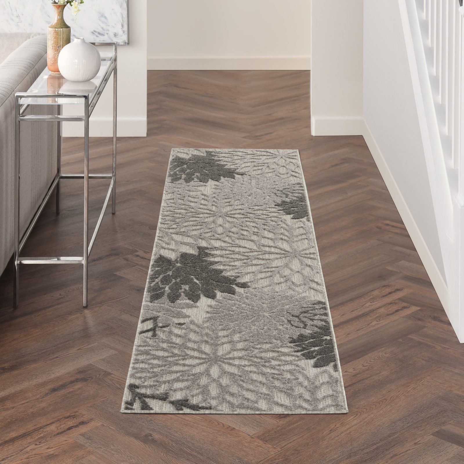 6′ Gray Indoor Outdoor Area Rug
