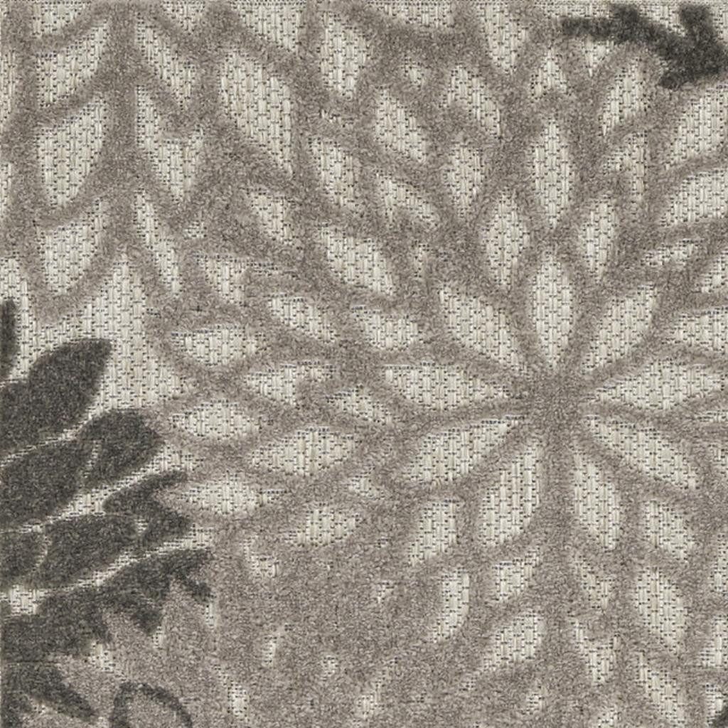 8′ Gray Indoor Outdoor Area Rug