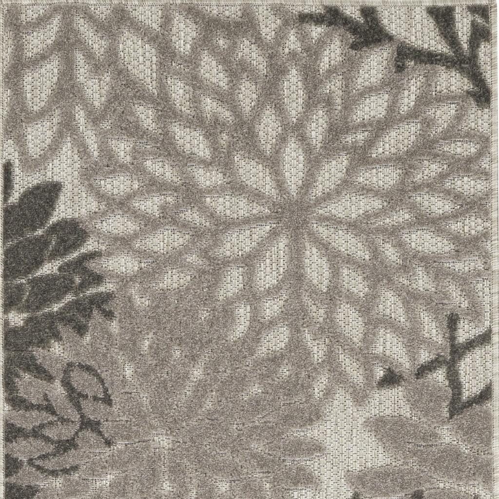 8′ Gray Indoor Outdoor Area Rug