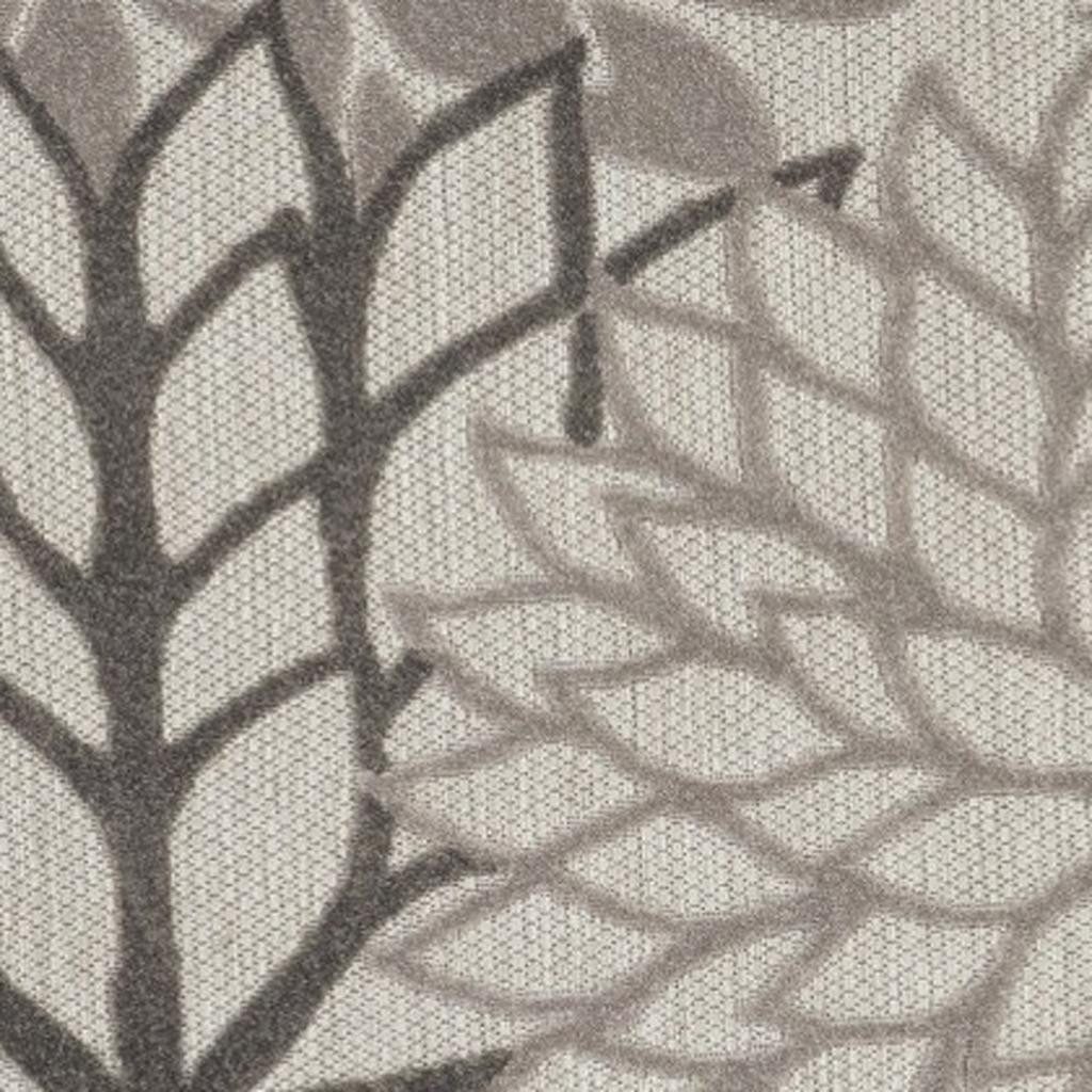 5′ Gray Indoor Outdoor Round Rug
