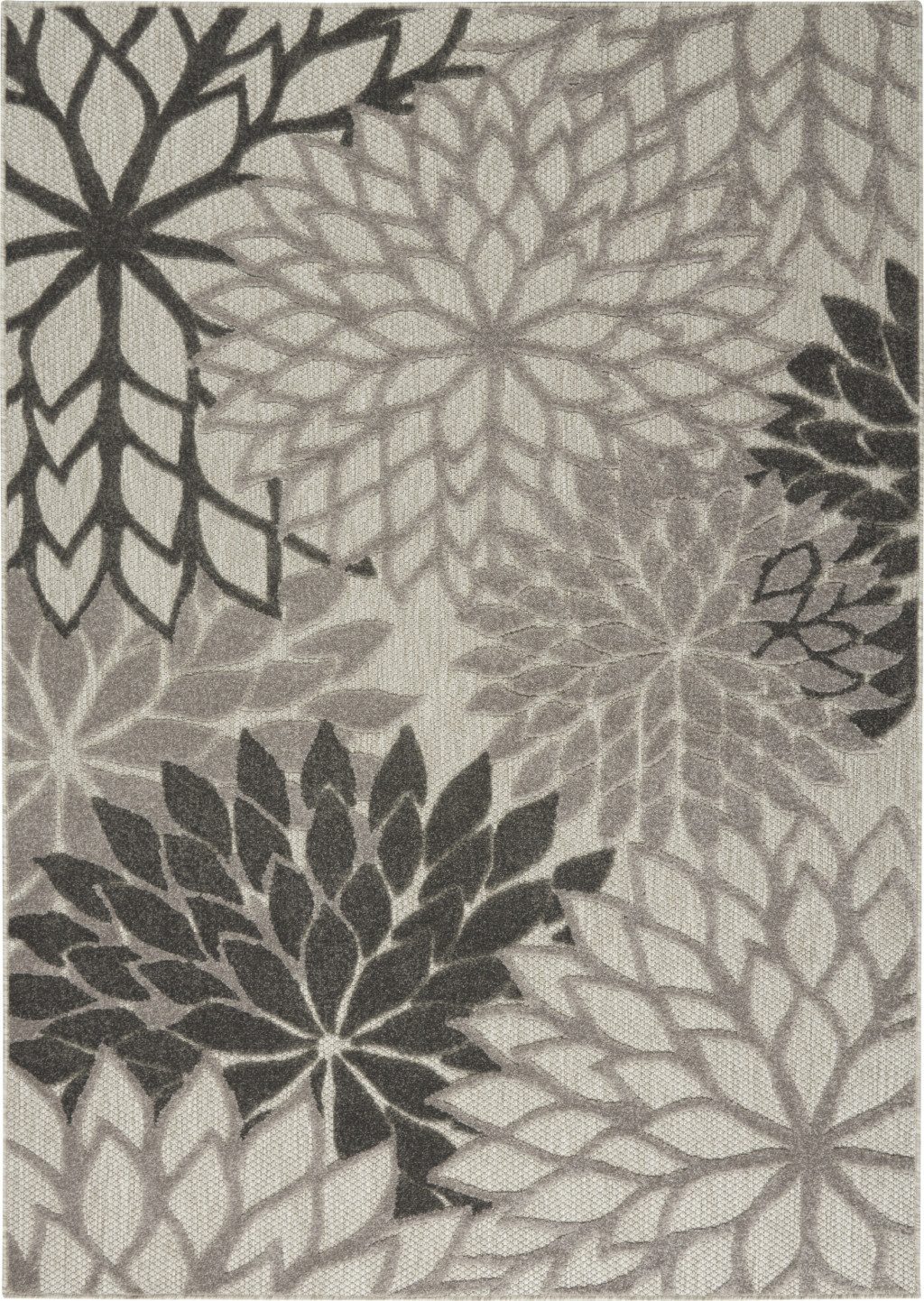 6′ X 9′ Gray Indoor Outdoor Area Rug