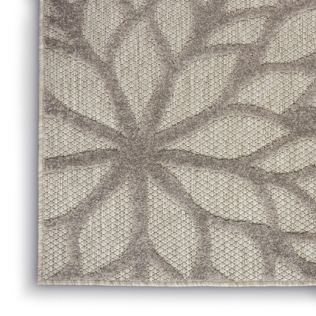 6′ X 9′ Gray Indoor Outdoor Area Rug