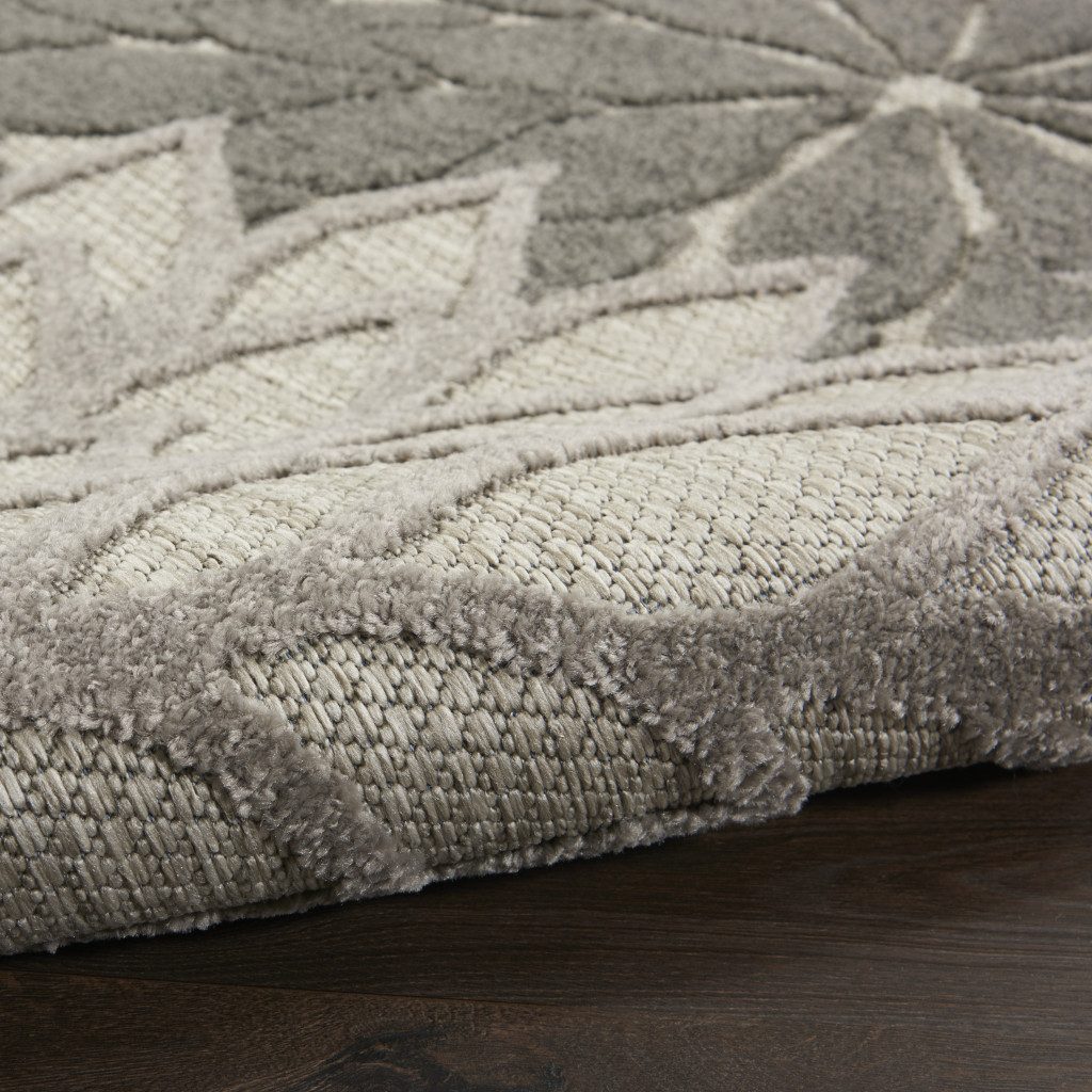 6′ X 9′ Gray Indoor Outdoor Area Rug