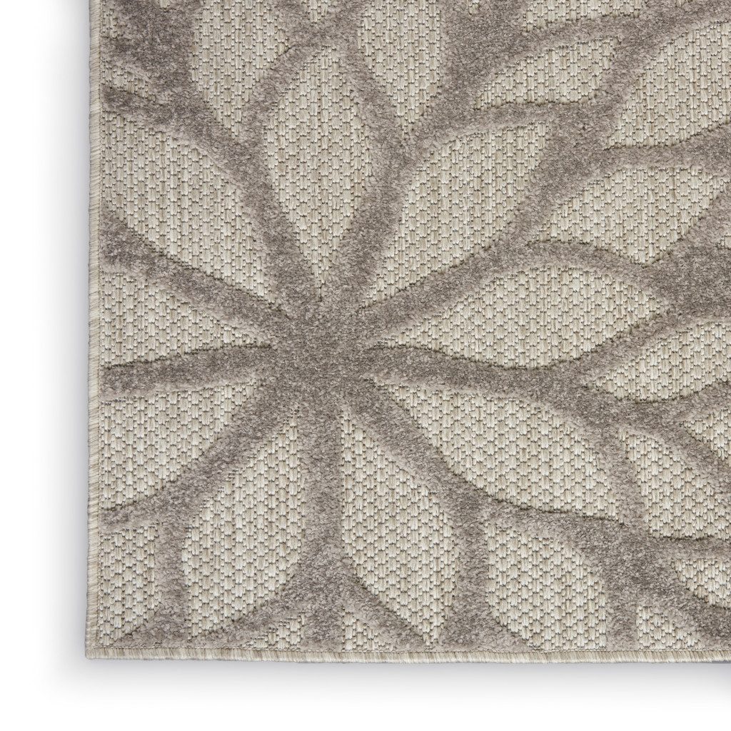 8′ X 11′ Gray Indoor Outdoor Area Rug
