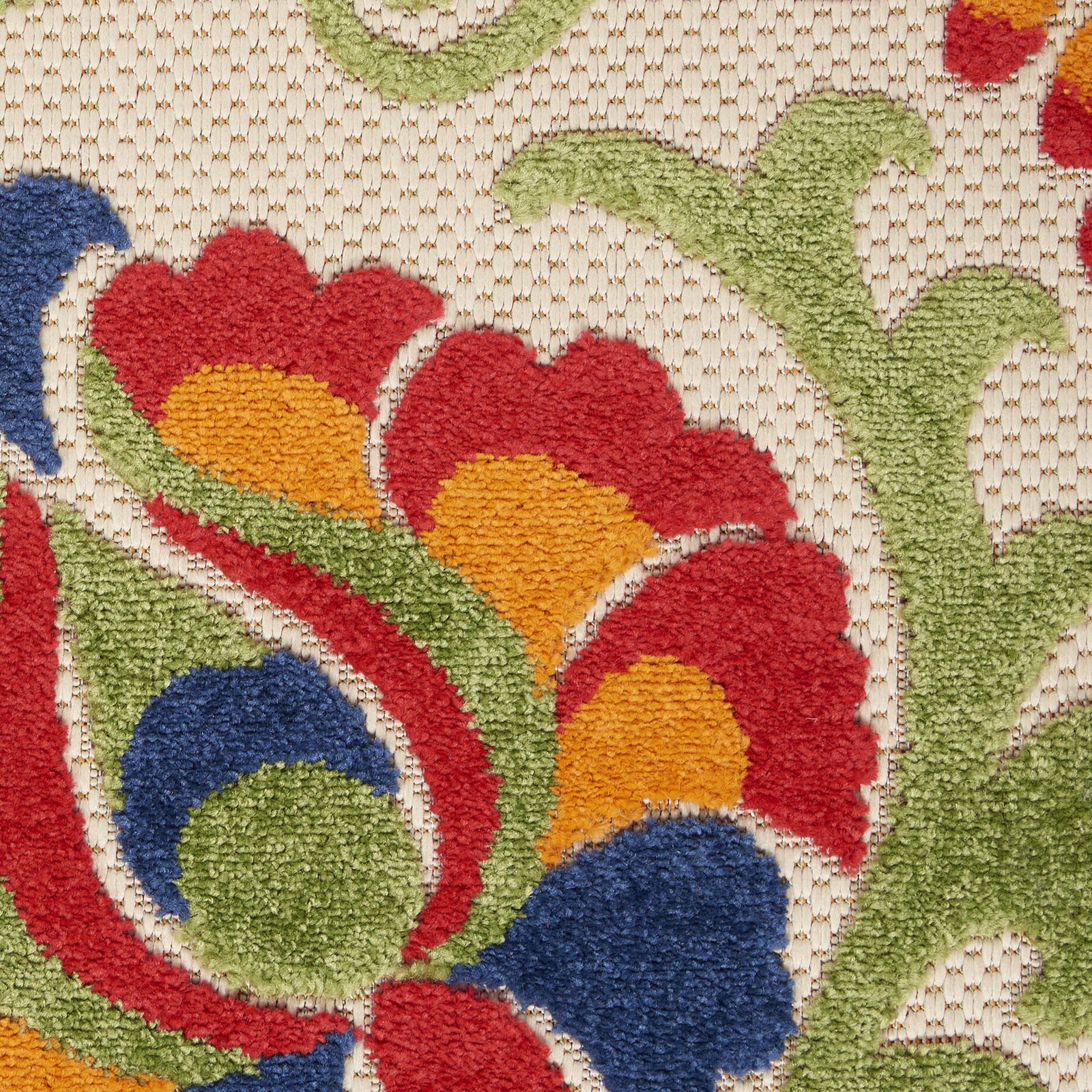 4′ X 6′ Green And Ivory Indoor Outdoor Area Rug