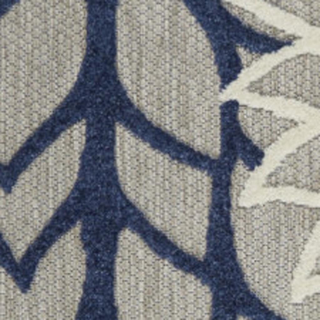 4′ X 6′ Ivory And Blue Indoor/Outdoor Area Rug II