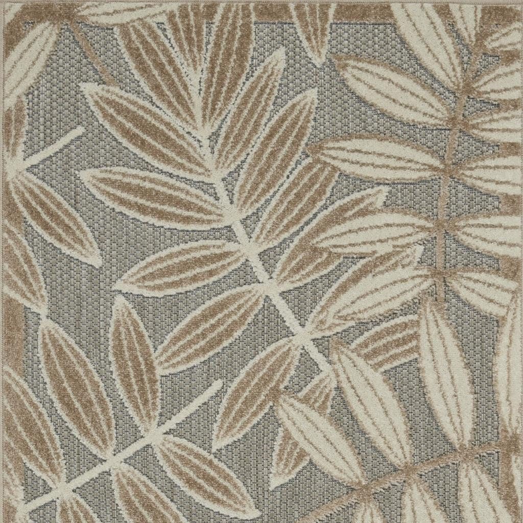 3′ X 4′ Botanical Leaves Indoor Outdoor Area Rug