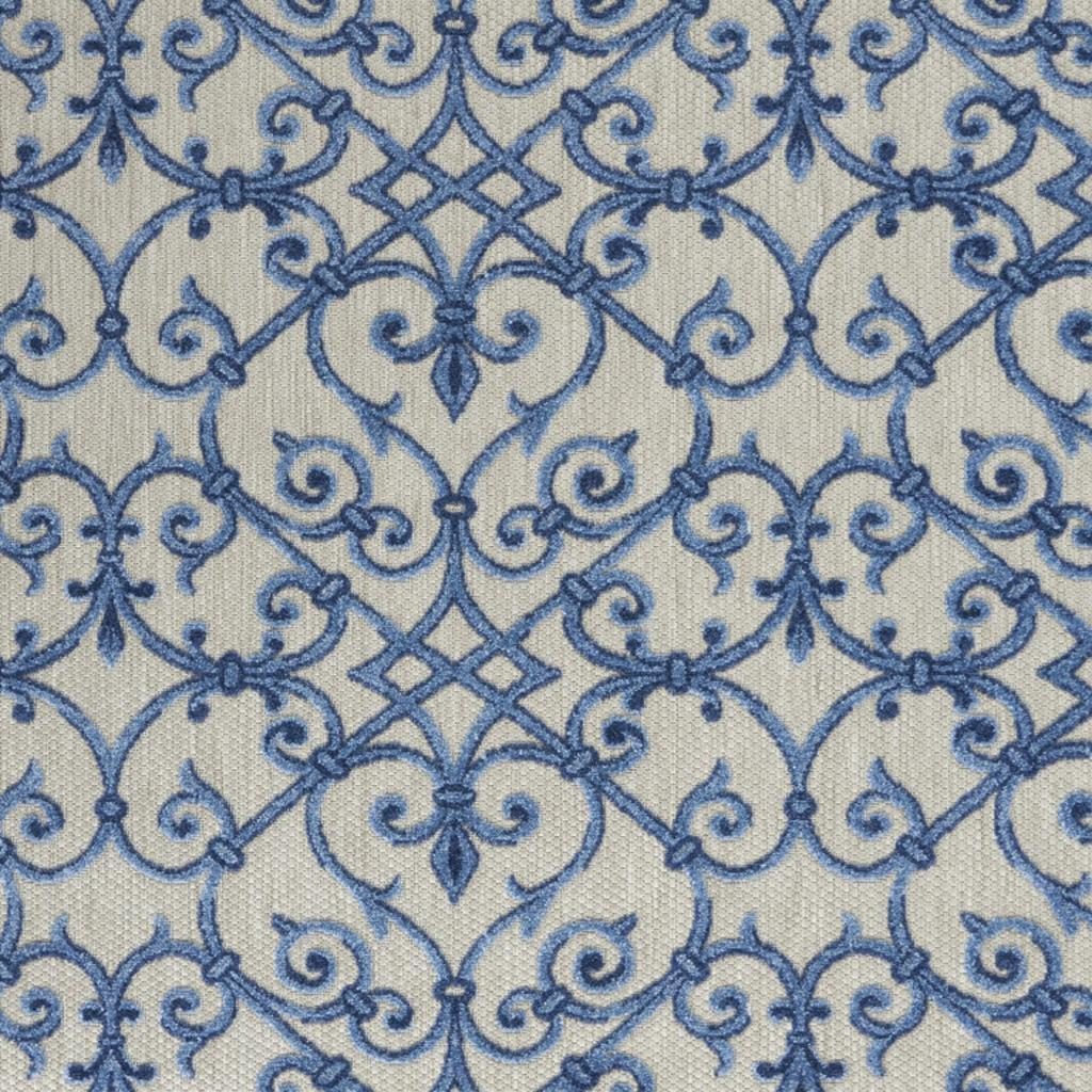 5′ X 8′ Blue And Gray Indoor Outdoor Area Rug