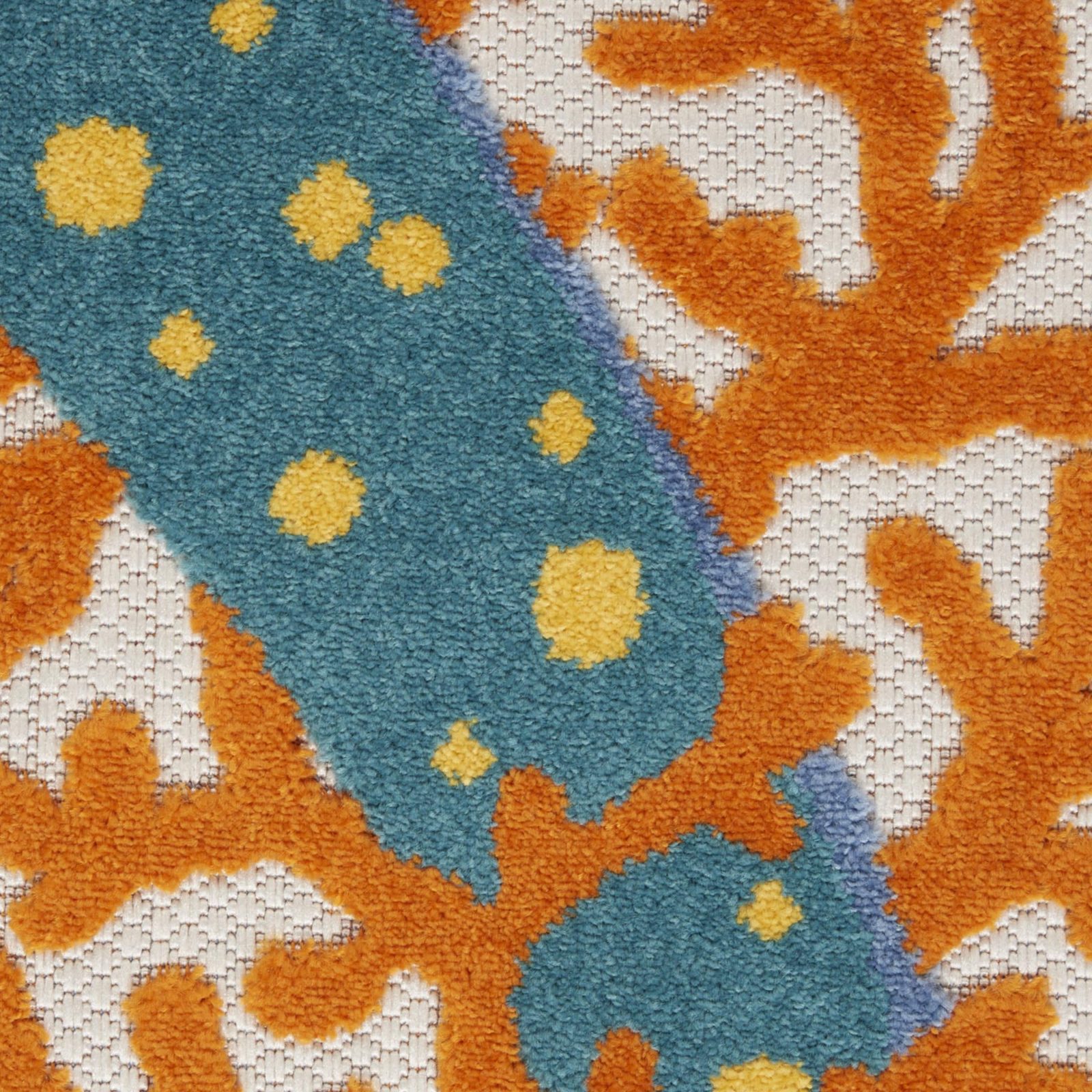4′ X 6′ Yellow And Ivory Indoor Outdoor Area Rug