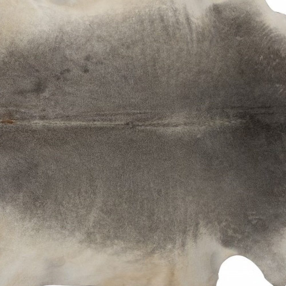 6′ X 7′ Gray Cowhide Handmade Area Rug