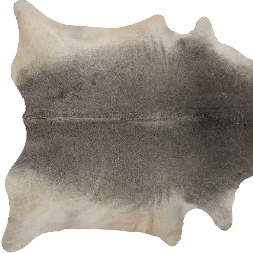 6′ X 7′ Gray Cowhide Handmade Area Rug