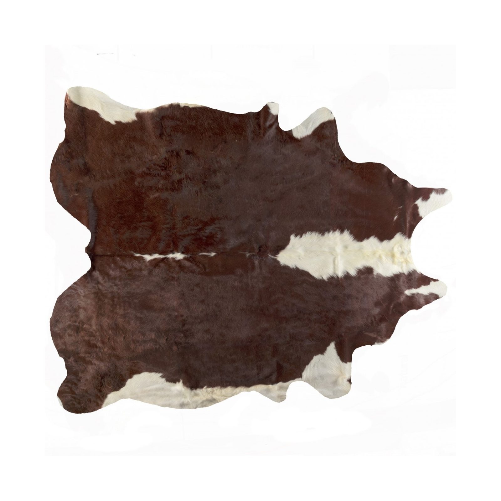 6′ X 7′ Brown And White Cowhide Area Rug